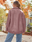 "Veda" Faux Leather Bomber