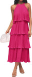 🌞 "Lola" Tiered Halter Dress