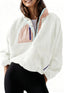 The "Cassie" Colorblock Fleece Pullover