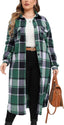 "Willa" Oversized Plaid Longline Shacket