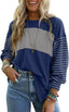 "Boardwalk Breeze" Striped Colorblock Top