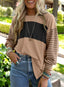 "Boardwalk Breeze" Striped Colorblock Top
