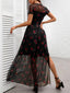 “Moonlit Garden” Mesh Maxi Dress