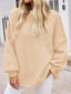 "Maeve" Slouch Knit Turtleneck Pullover