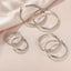 "Luna" Classic Silver Hoop Earrings