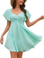 Liora | Knot Front Chiffon Mini Dress
