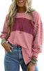 "Boardwalk Breeze" Striped Colorblock Top