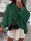 "Maeve" Slouch Knit Turtleneck Pullover