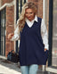 Novaira | Solid V-Neck Sweater Vest