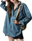 "Coastline" Denim Pullover Top