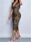 "Roxy" Leopard Print Bodycon Dress