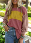 "Boardwalk Breeze" Striped Colorblock Top