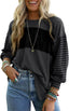 "Boardwalk Breeze" Striped Colorblock Top