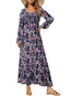Nivaro | Boho Floral Maxi Dress