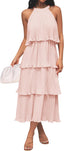 🌞 "Lola" Tiered Halter Dress