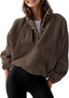 The "Cassie" Colorblock Fleece Pullover