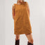 Clyora | Corduroy Overall Mini Dress with Pockets