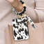 Neutral Beaded Card Case with Wristlet