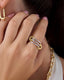 Infinity Spark Moissanite Ring