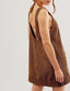 Clyora | Corduroy Overall Mini Dress with Pockets
