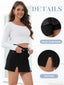 Reese | Split-Hem Denim Skort with Built-In Shorts