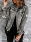 "Indie" Distressed Denim Shacket