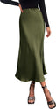 Florin | Satin Bias-Cut Midi Skirt