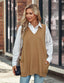 Novaira | Solid V-Neck Sweater Vest