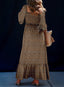 Nivaro | Boho Floral Maxi Dress
