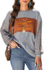 "Boardwalk Breeze" Striped Colorblock Top