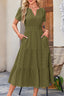 "Lunarelle" Tiered Cotton Midi Dress