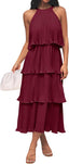 🌞 "Lola" Tiered Halter Dress