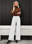"Camryn" Wide-Leg Denim Trousers