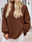 "Maeve" Slouch Knit Turtleneck Pullover