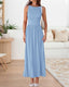 Zelivra | Sleeveless Maxi Dress with Pockets