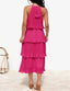 🌞 "Lola" Tiered Halter Dress