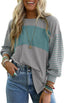 "Boardwalk Breeze" Striped Colorblock Top