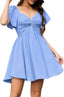 Liora | Knot Front Chiffon Mini Dress
