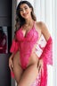 "Amour" Lace Robe Lingerie Set