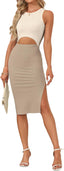 "Tessa" Cutout Midi Dress