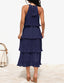 🌞 "Lola" Tiered Halter Dress