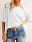 "Bree" Oversized Cropped Tee