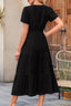 "Lunarelle" Tiered Cotton Midi Dress