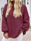"Maeve" Slouch Knit Turtleneck Pullover