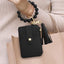 Neutral Beaded Card Case with Wristlet