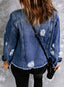 "Indie" Distressed Denim Shacket