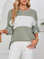 "Boardwalk Breeze" Striped Colorblock Top