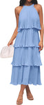 🌞 "Lola" Tiered Halter Dress