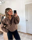 The "Cassie" Colorblock Fleece Pullover