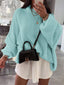 "Maeve" Slouch Knit Turtleneck Pullover